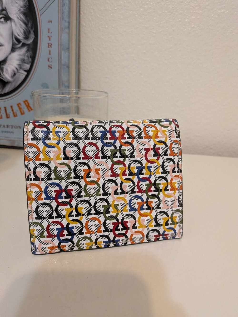 Ferragamo Compact Wallet Multi And Antique Gold - Picture 8 of 9